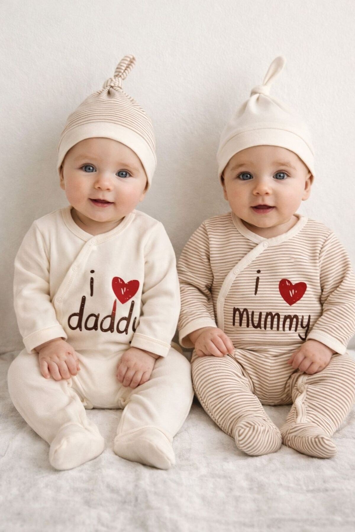 Unisex I Love Mummy-Daddy Tulum 4lü Set