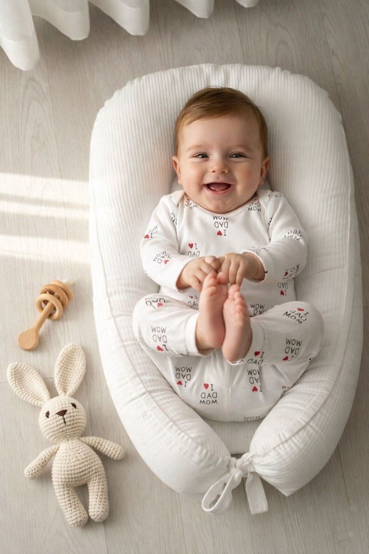 Unisex Mom & Dad Unisex Zıbın Takımı