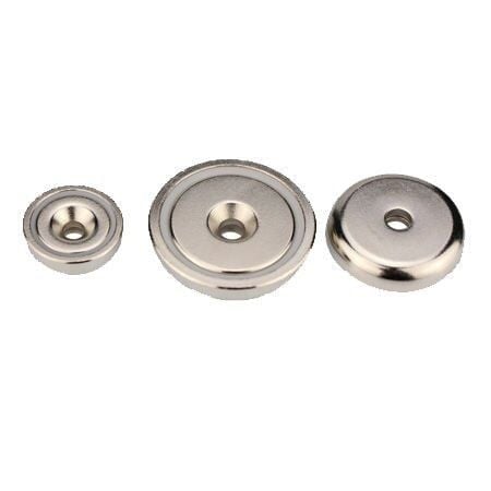 25mm Neodyum Havşa Delikli Pot Mıknatıs - Gömme Vidalanabilir Pot Mıknatıs