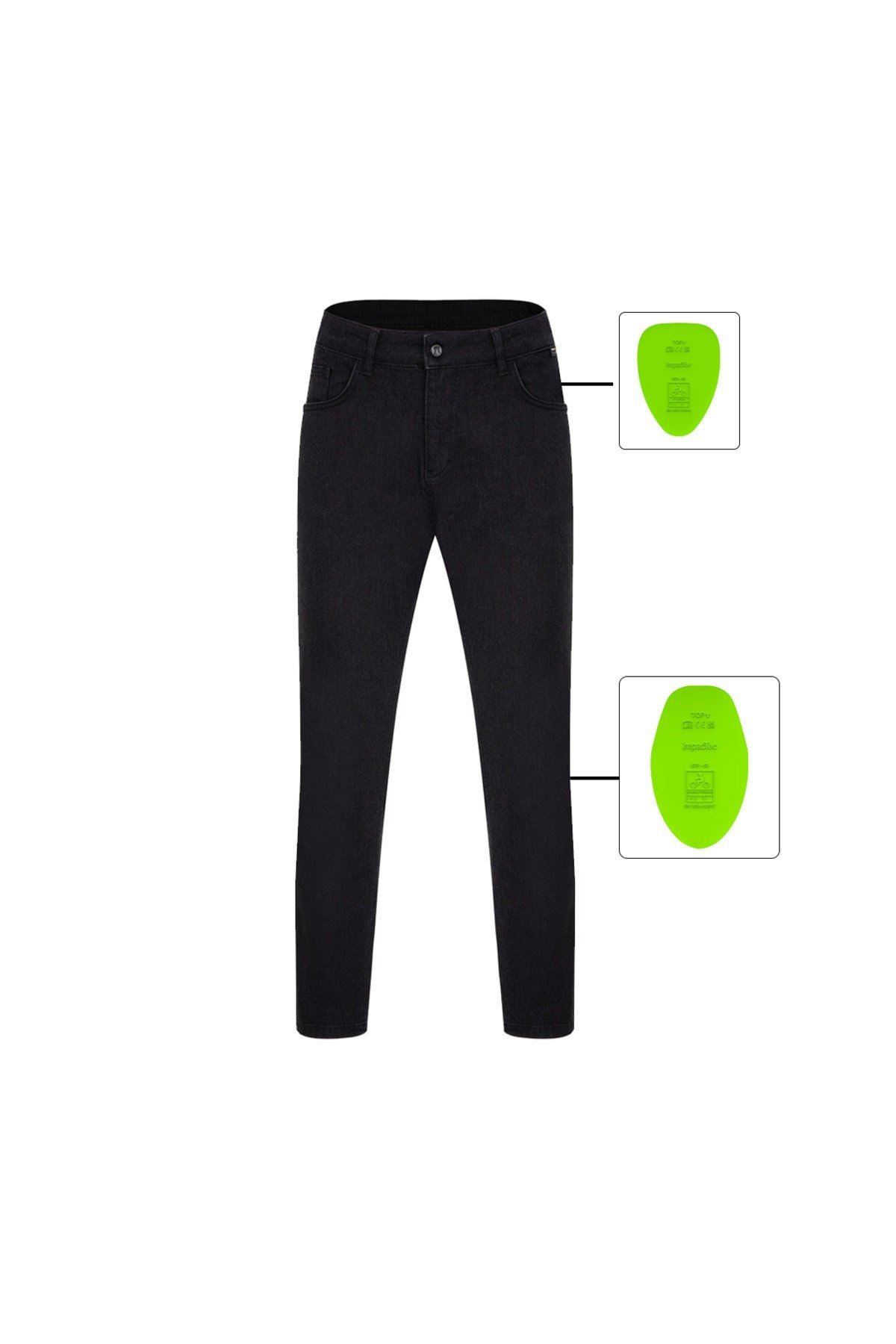 Vecton Ad Lite Black Cordura Motosiklet Pantolonu