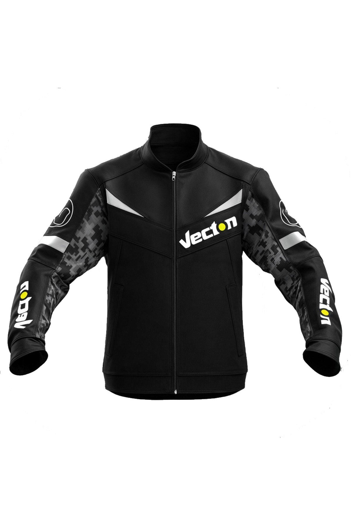Vecton Kamuflaj 4 Mevsim Korumalı Kevlar Motosiklet Montu