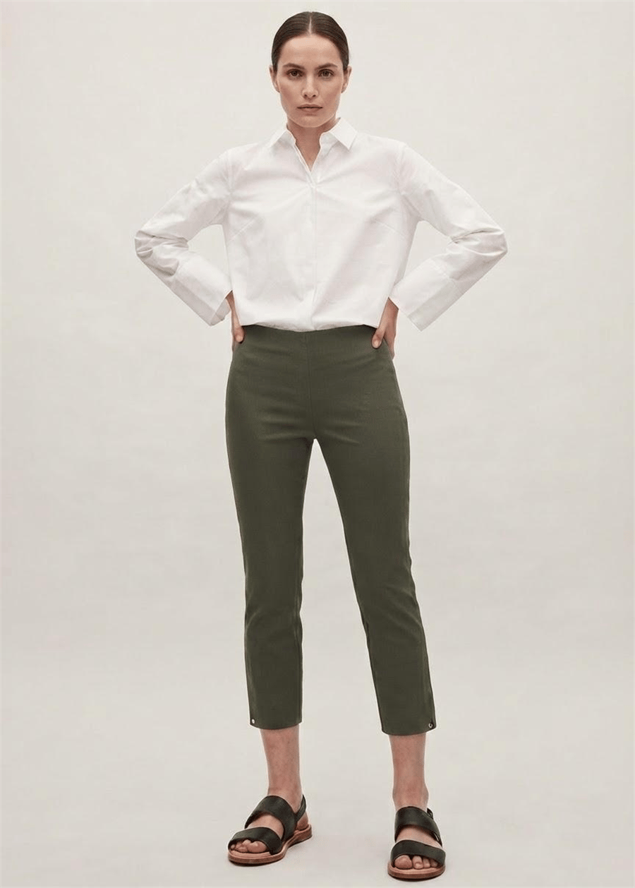 COS CROP YEŞİL PANTOLON 