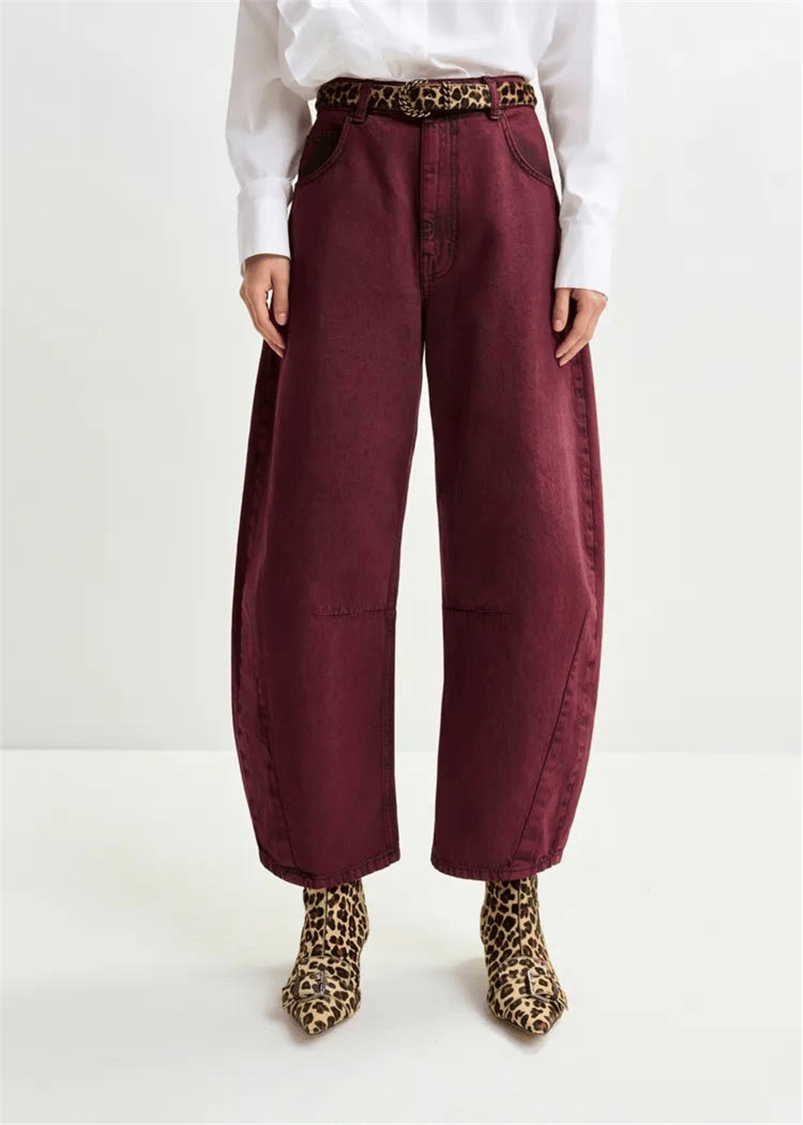 ESSENTİEL ANTWERP BARREL KIRMIZI JEANS