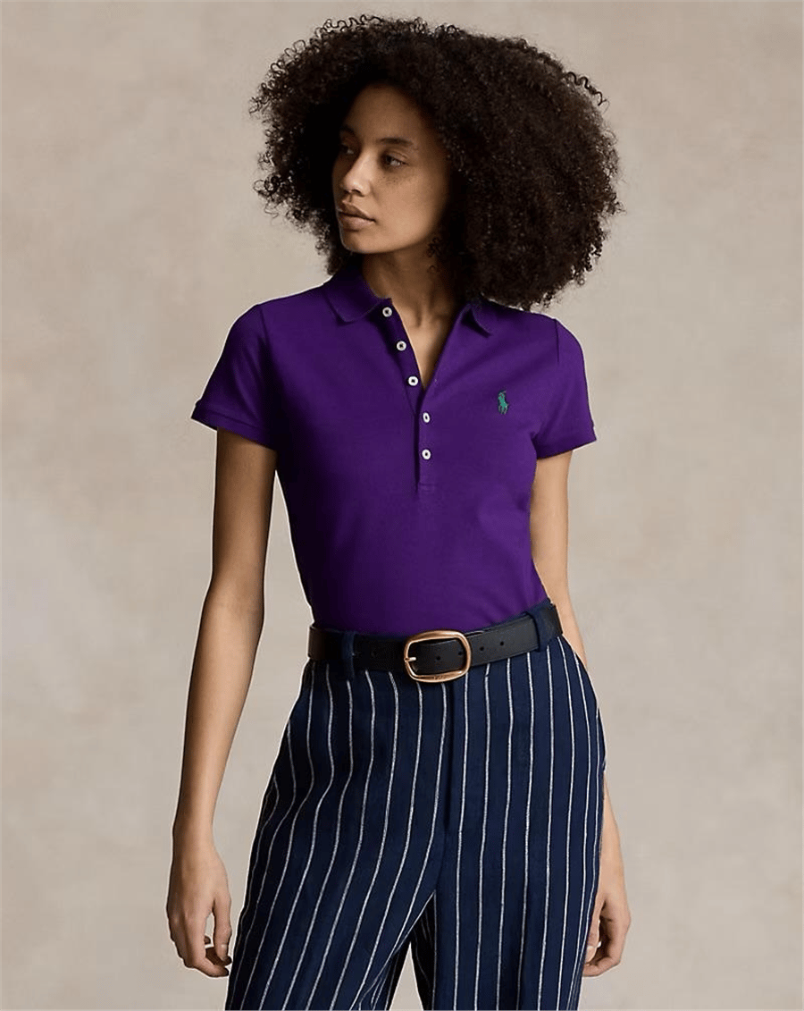POLO YAKA T-SHİRT MOR