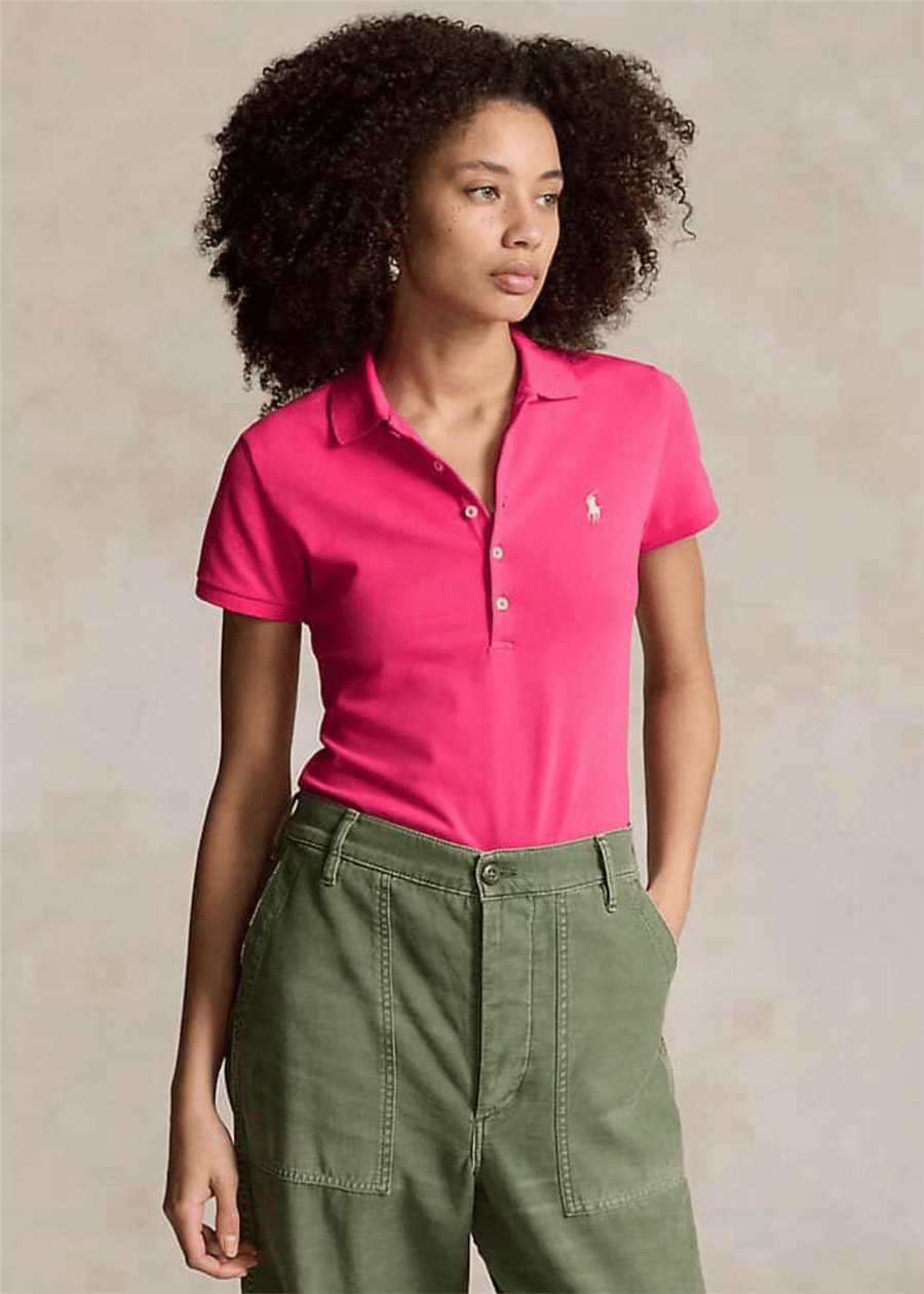 POLO YAKA T-SHİRT PEMBE