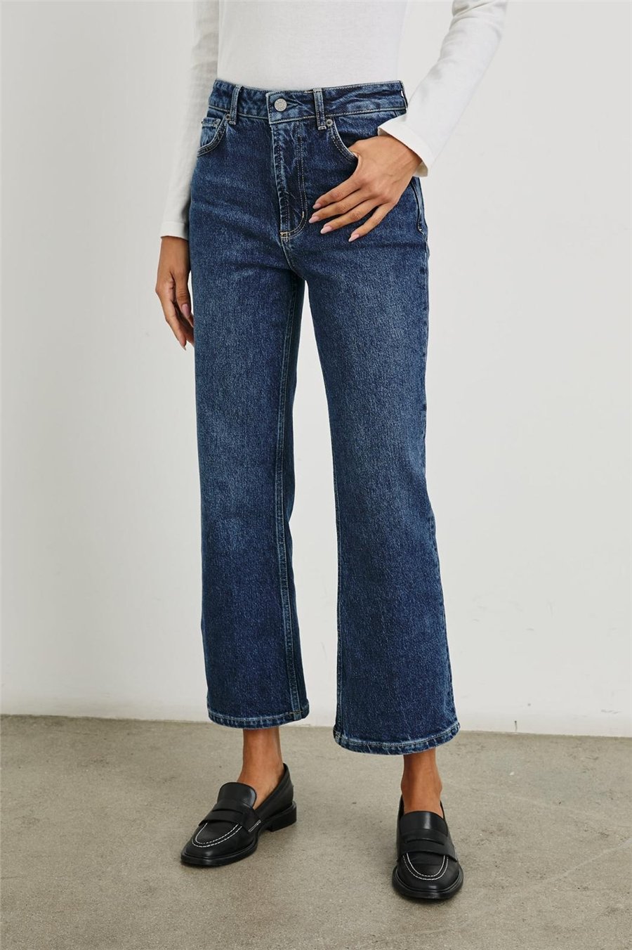 RAİLS THE SUNSET CROP HİGH RİSE CROP FLARE JEANS