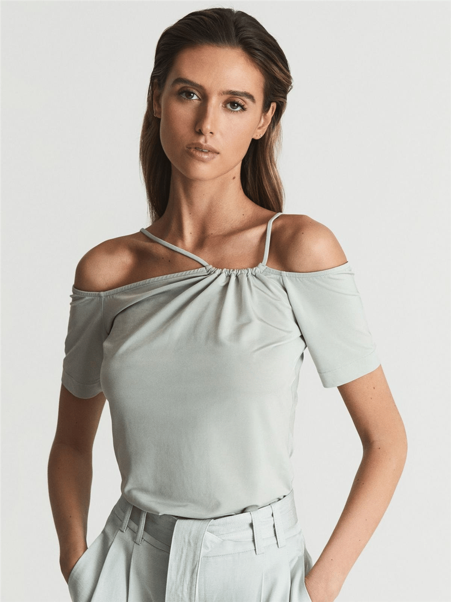 REİSS OFF SHOULDER MİNT BLUZ