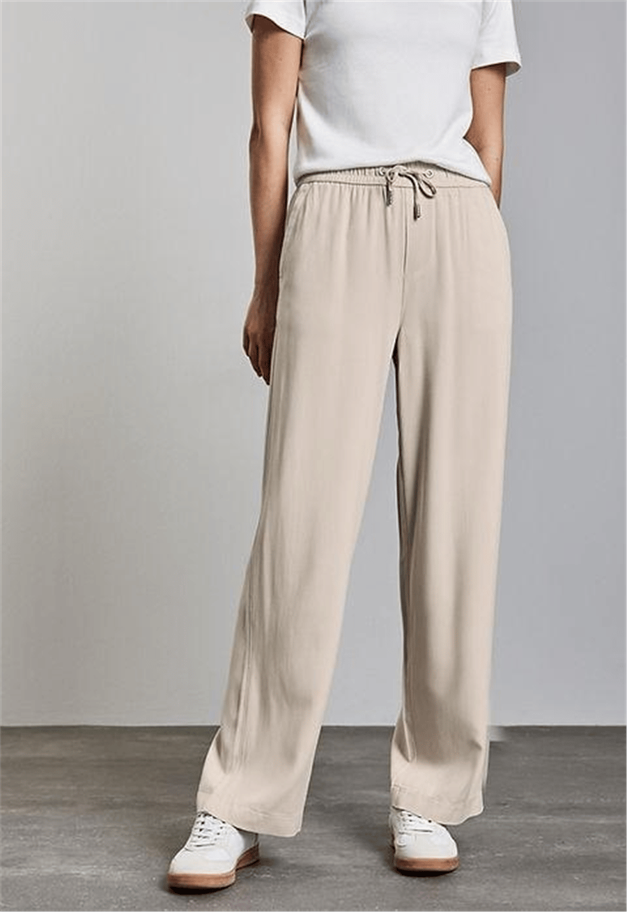 STREETONE VİSKON PANTOLON BEJ