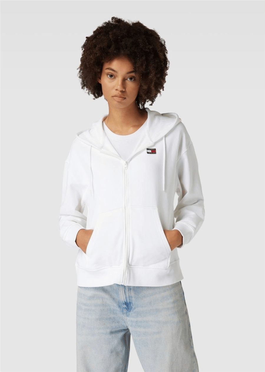 TOMMY JEANS BEYAZ KAPÜŞONLU