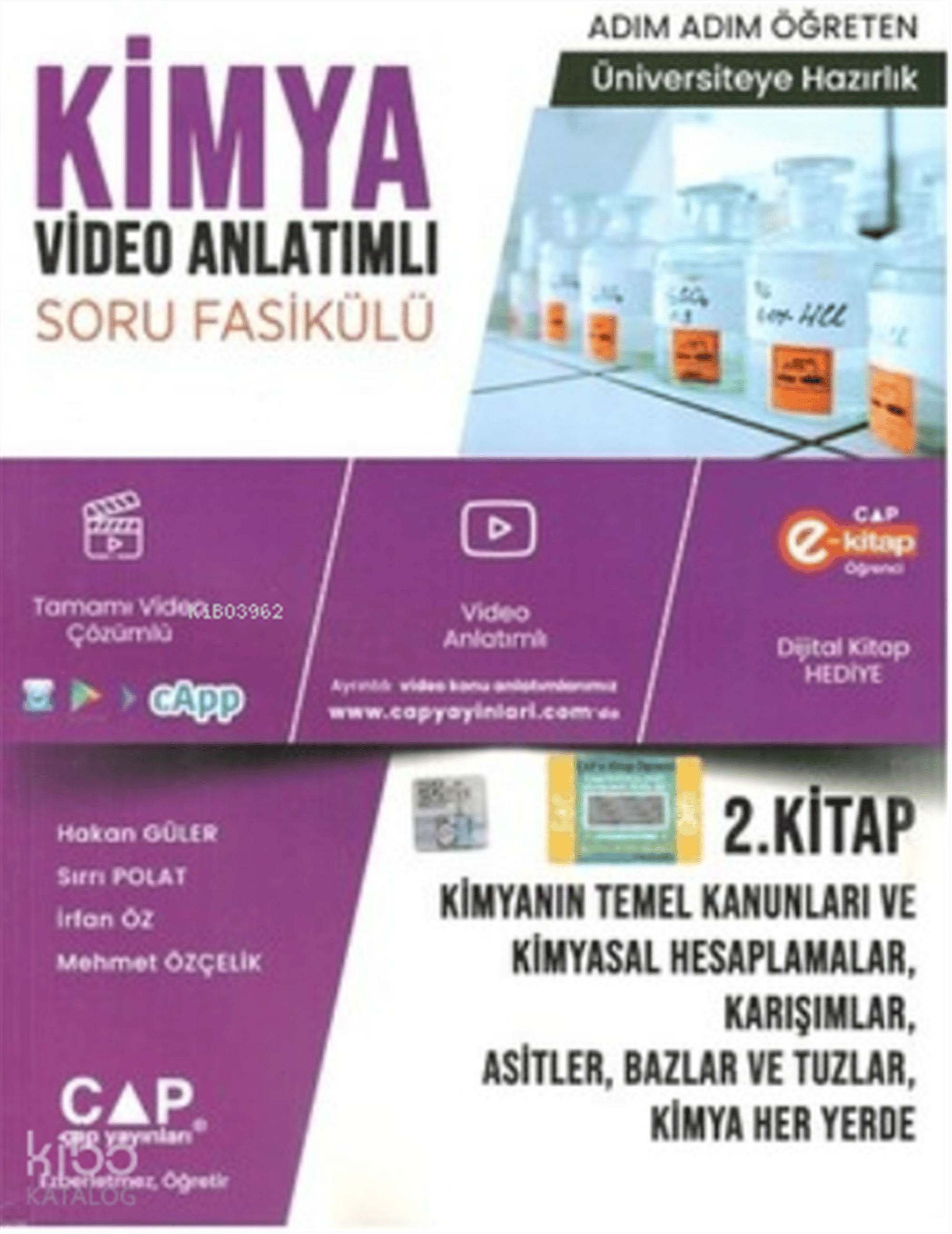 Çap TYT-AYT Kimya 2. Kitap Konu Anlatımlı Soru FASİKÜLÜ