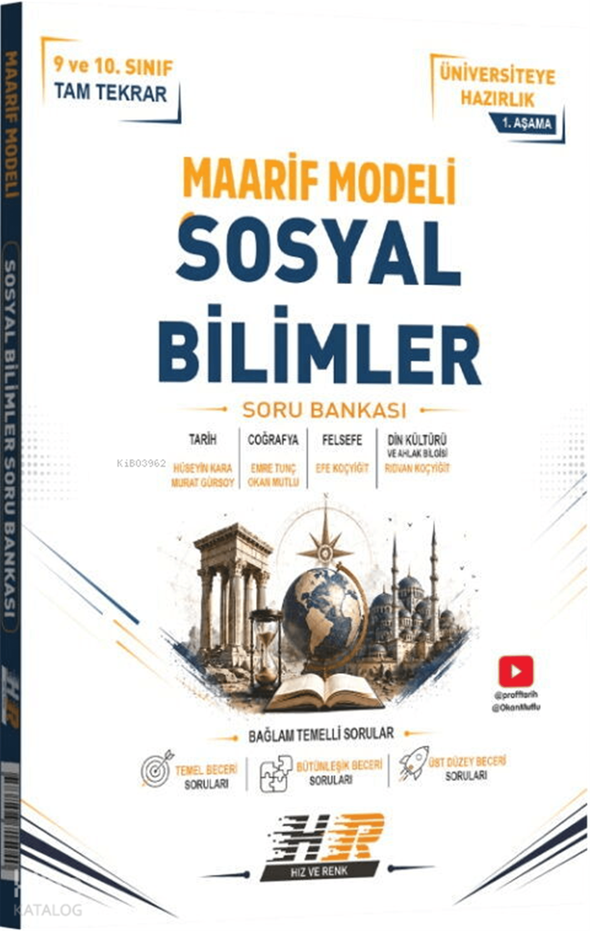 Hız ve Renk Yayınları Sosyal Bilimler Maarif Modeli 1. Aşama Soru Bankası