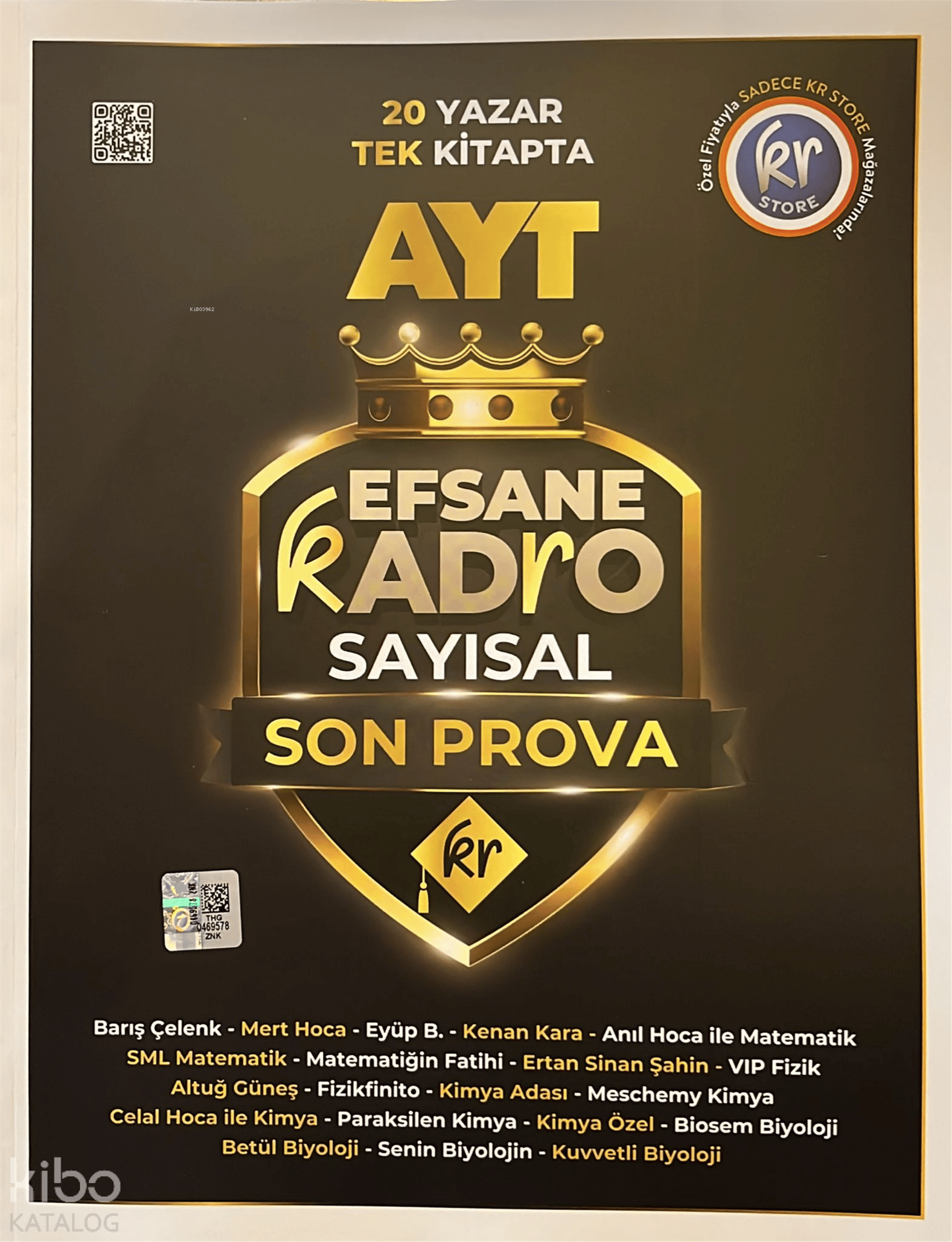 KR Akademi AYT Efsane Kadro Sayısal Son Prova