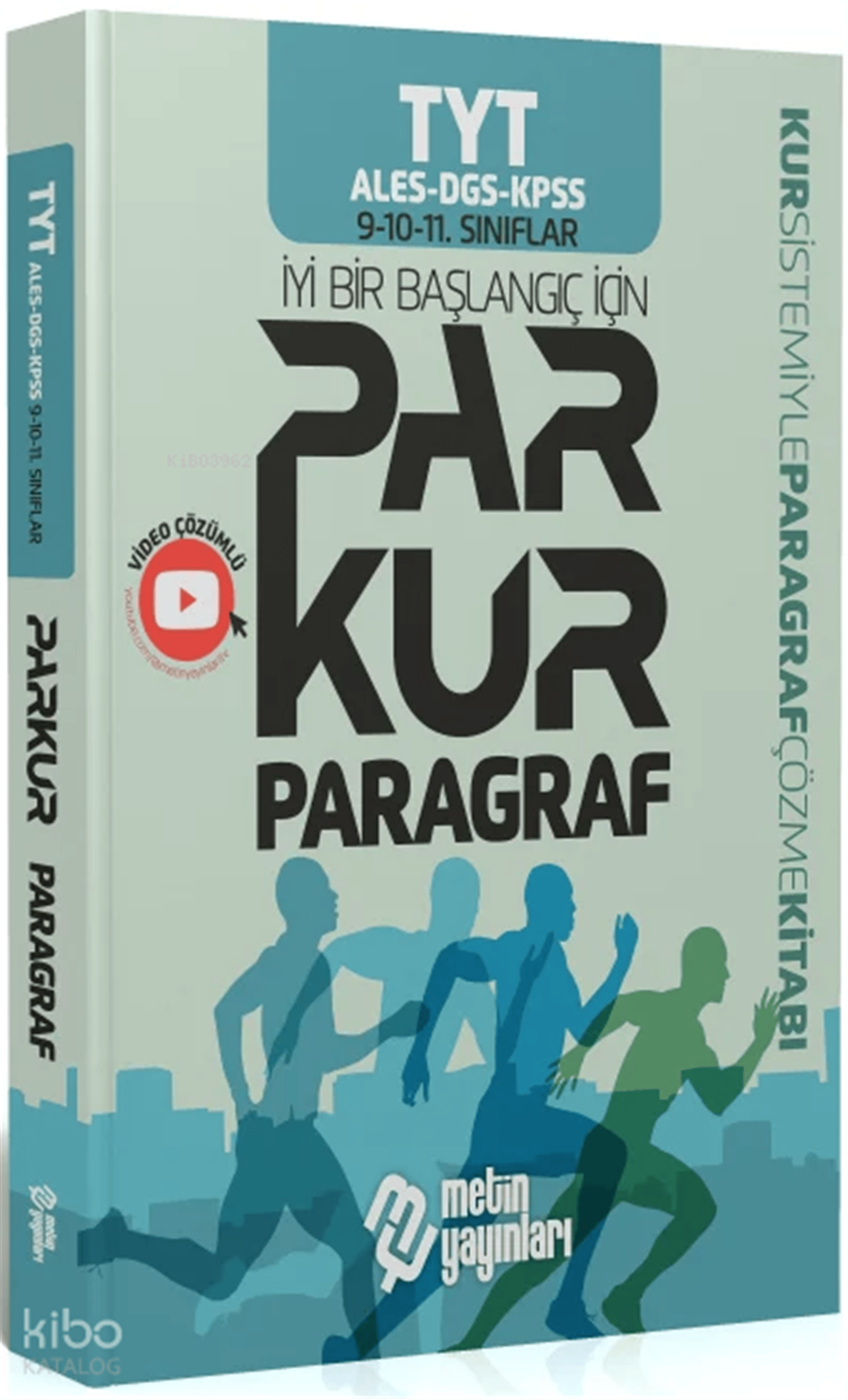 Metin Yayınları YKS TYT ALES DGS KPSS Parkur Paragraf Soru Kitabı Çözümlü