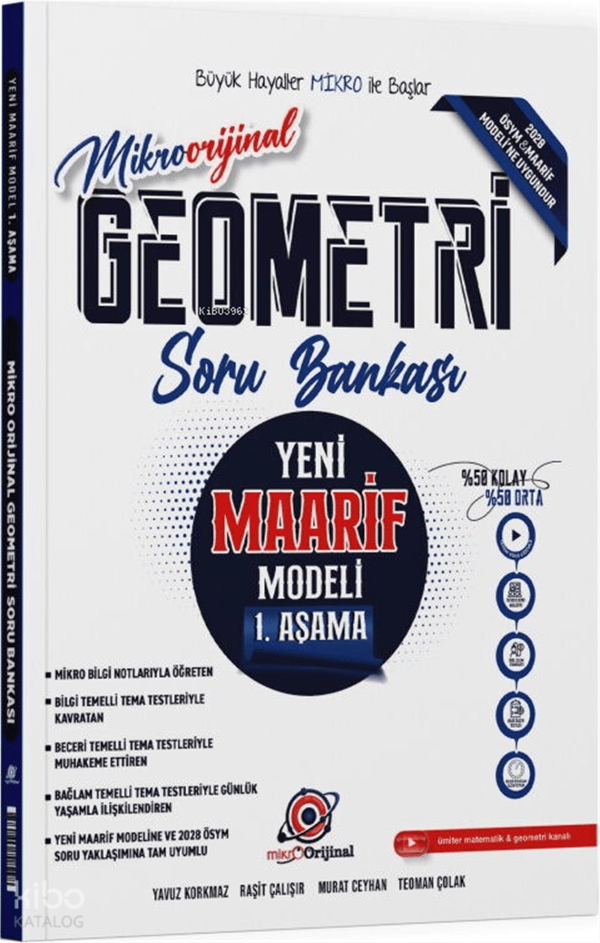 Orijinal Mikro TYT Geometri Maarif Model 1. Aşama Soru Bankası