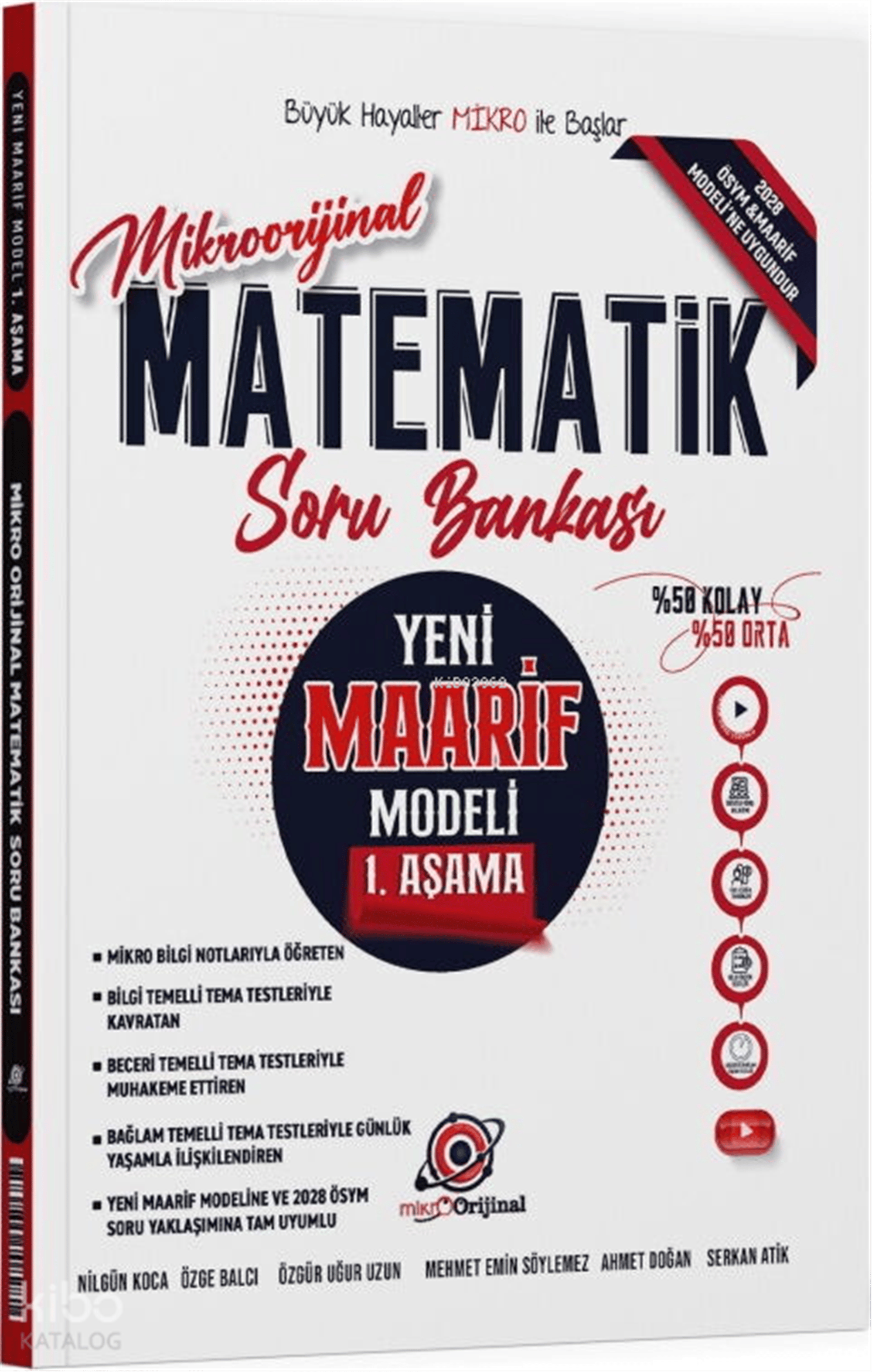 Orijinal Mikro TYT Matematik Maarif Modeli 1. Aşama Soru Bankası