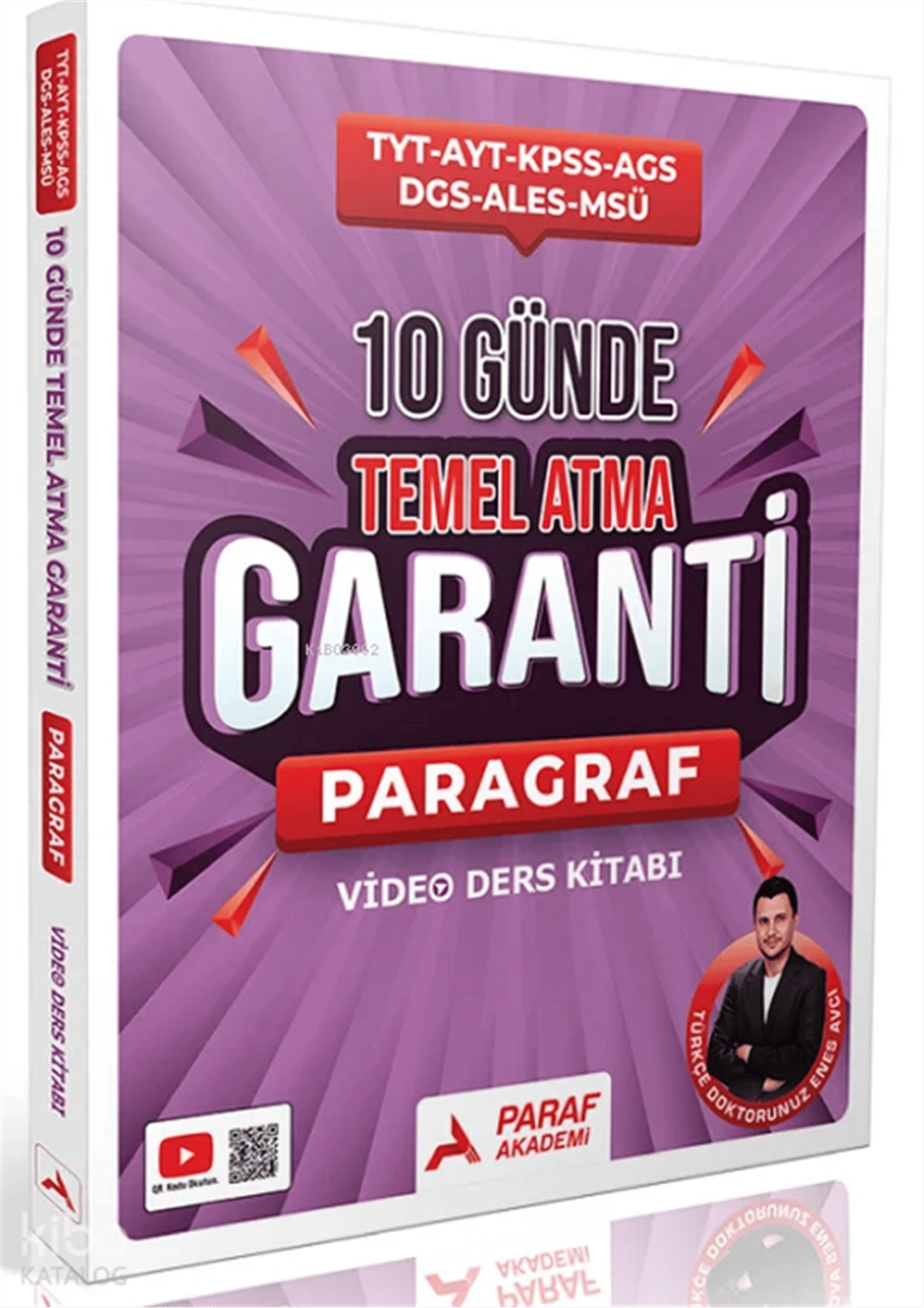 Paraf Akademi TYT AYT KPSS AGS DGS ALES MSÜ 10 Günde Temel Atma Garanti Paragraf Video Ders Kitabı