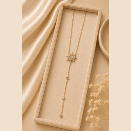 Sarkıtlı  Yıldızlı Kolye