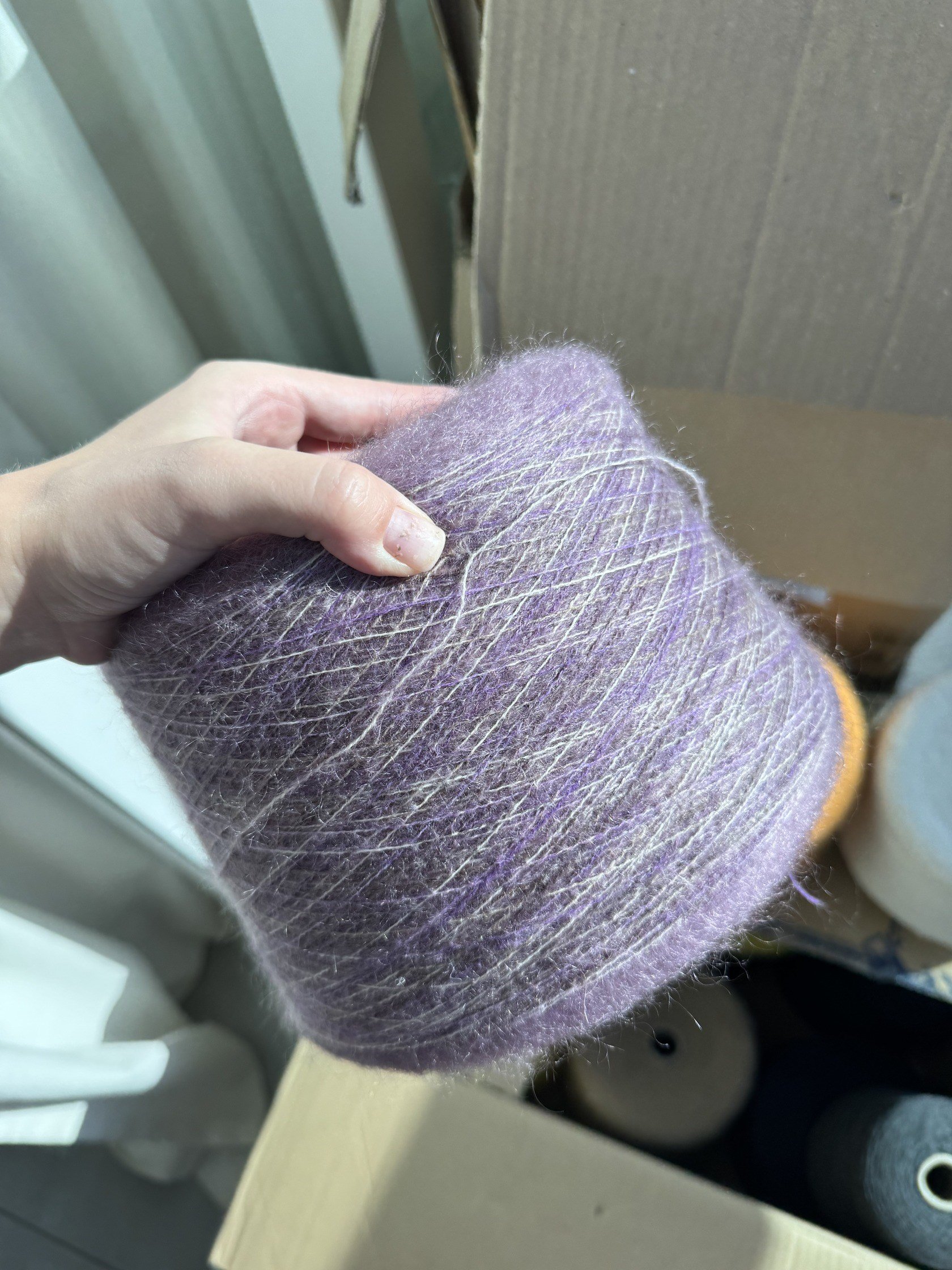 ASAVİA KID MOHAIR & EXTRAFINE MERİNO (LILA MELANJ) 750 M - 100 GR FİYATI