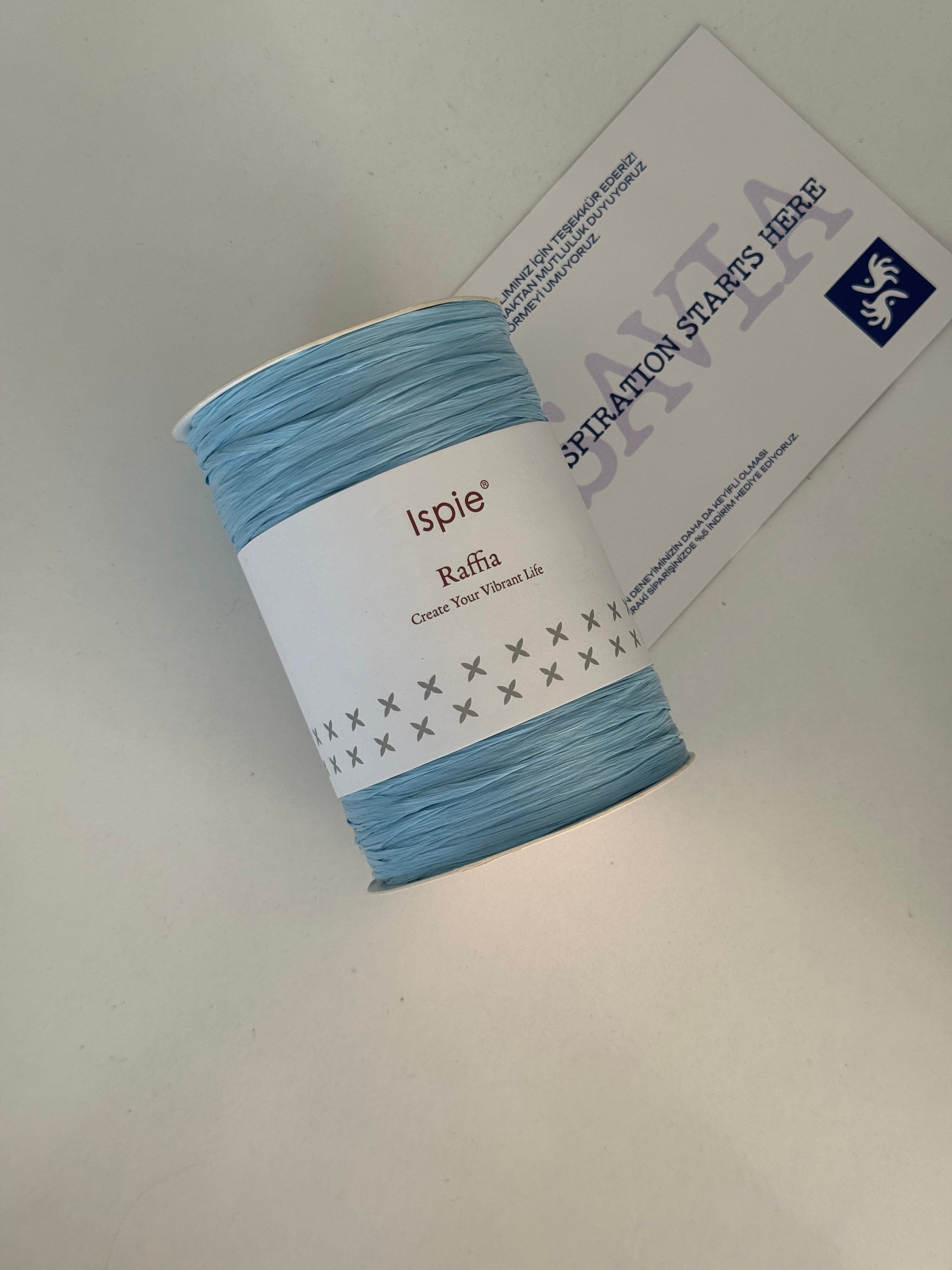 Asavia Raffia ispie - milk blue