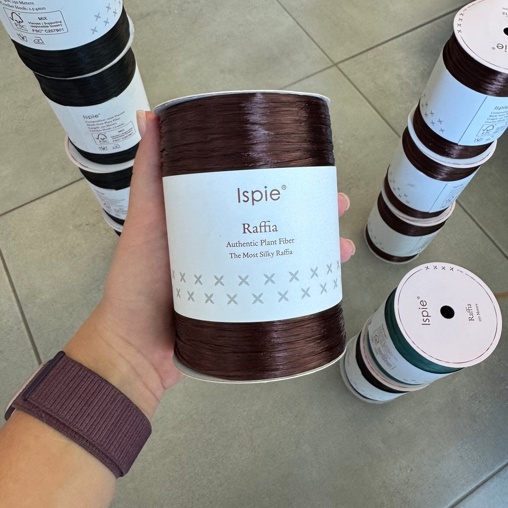 Asavia Raffia ispie - Mocha