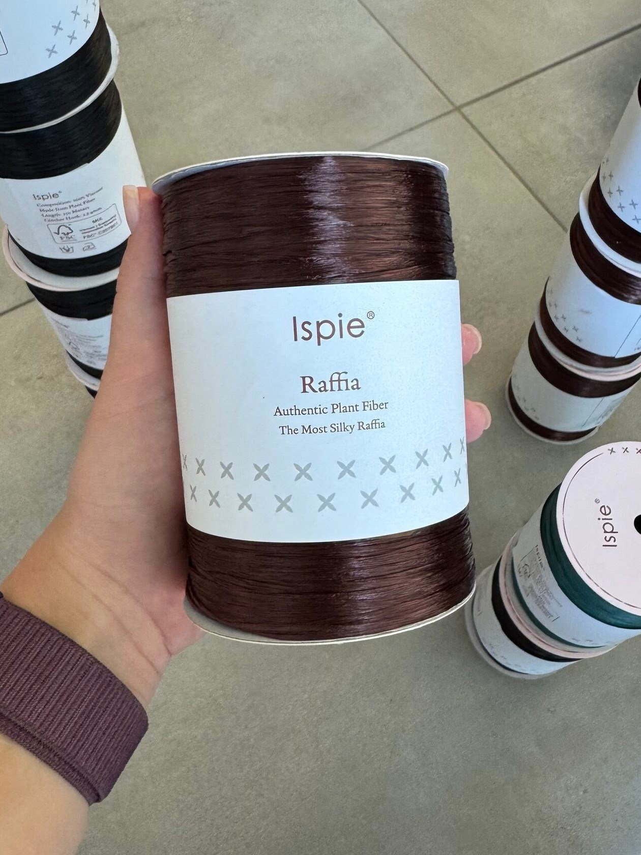 Asavia Raffia ispie - Mocha