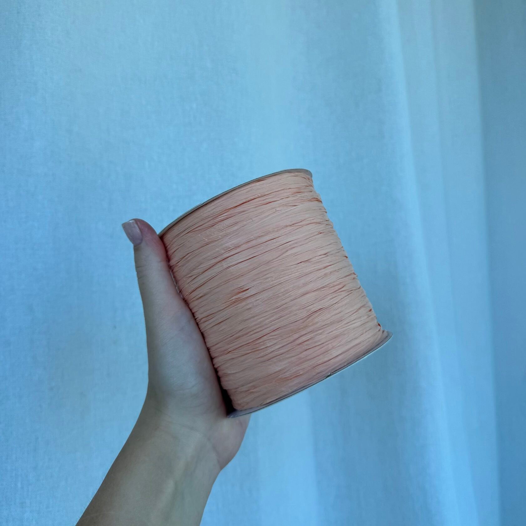 Asavia Raffia ispie - Peach