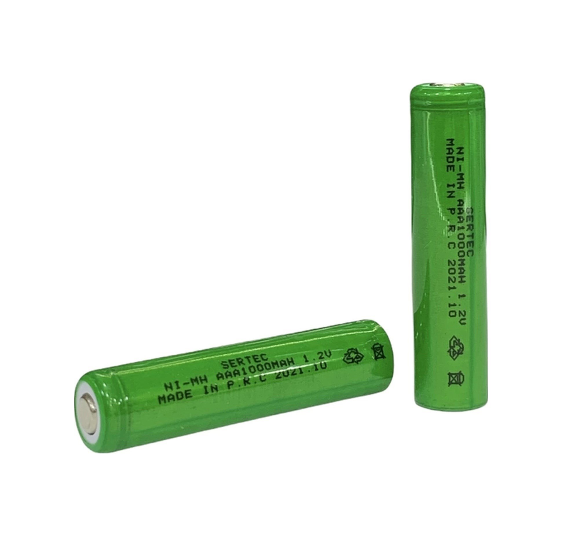 1.2v 1000 Mah - Aaa - Ni-mh Şarjlı Pil - Başsız / Flat Head