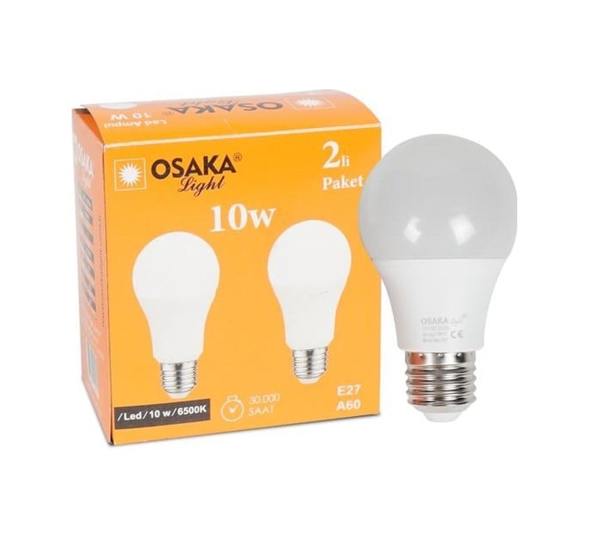 10w 2li Beyaz Led Ampül