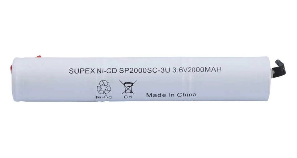 2000mah 3.6v Nicd 3 Lü Üstüste Şarjlı Süpürge Pili