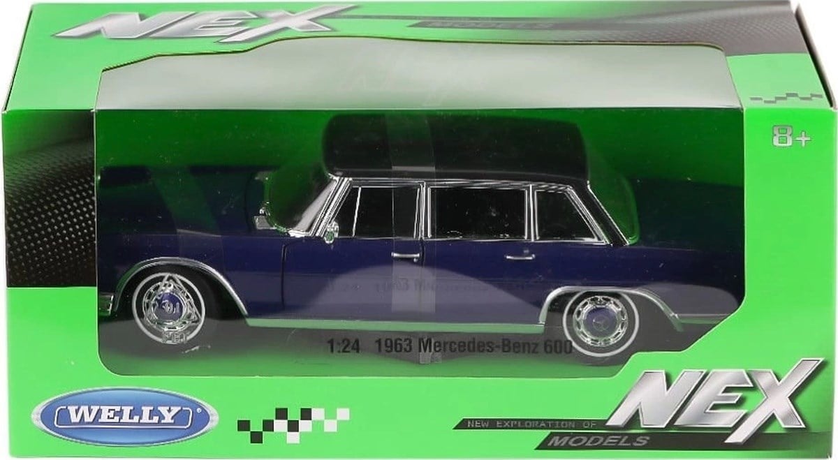 24121 Welly 1963 Mercedes Benz 1:24 Model Araba -karsan