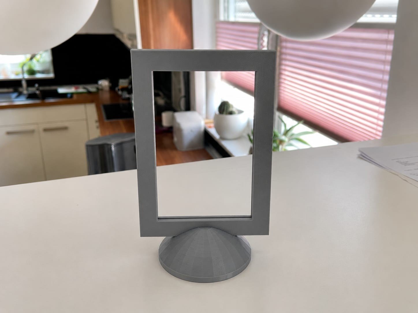 3d Baskı Modern Fotoğraf Çerçevesi - Masaüstü Ve Raf Üstü Dekoratif Resimlik-gri Çok Renkli