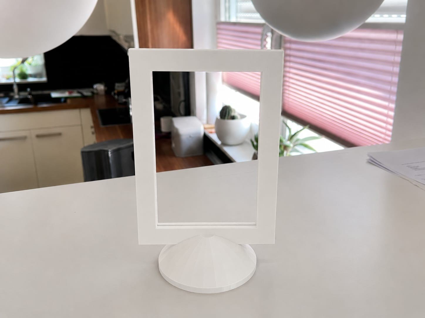 3d Baskı Modern Fotoğraf Çerçevesi - Masaüstü Ve Raf Üstü Dekoratif Resimlik-beyaz Çok Renkli
