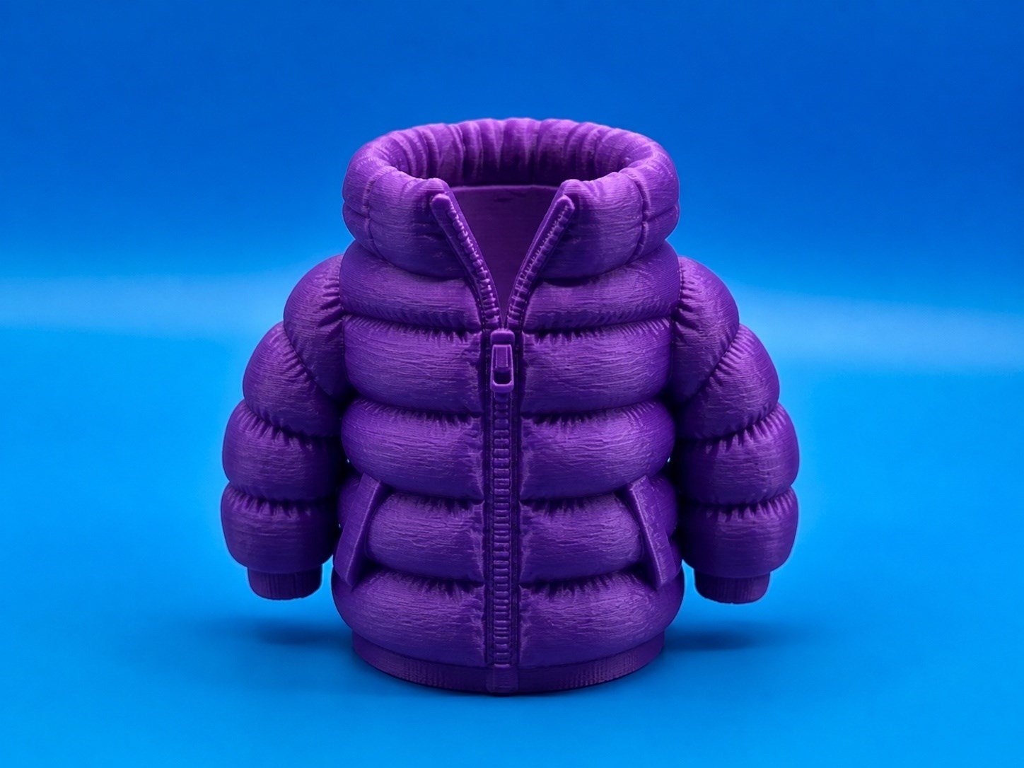 3d Baskı Şişme Mont Kalemlik - Masaüstü Organizer-mor Çok Renkli