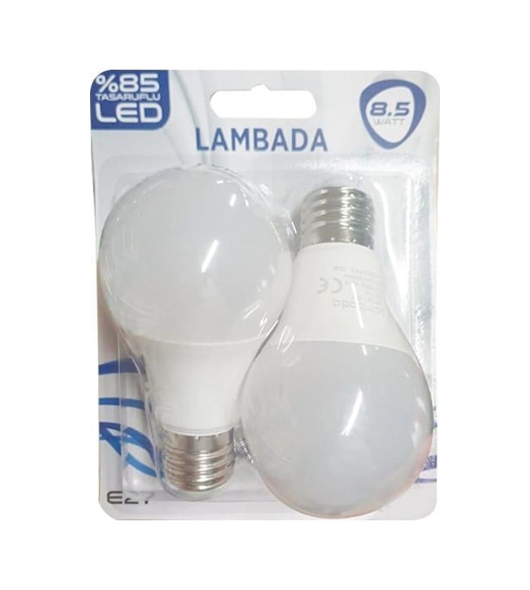 8,5w 2li Beyaz Led Ampül