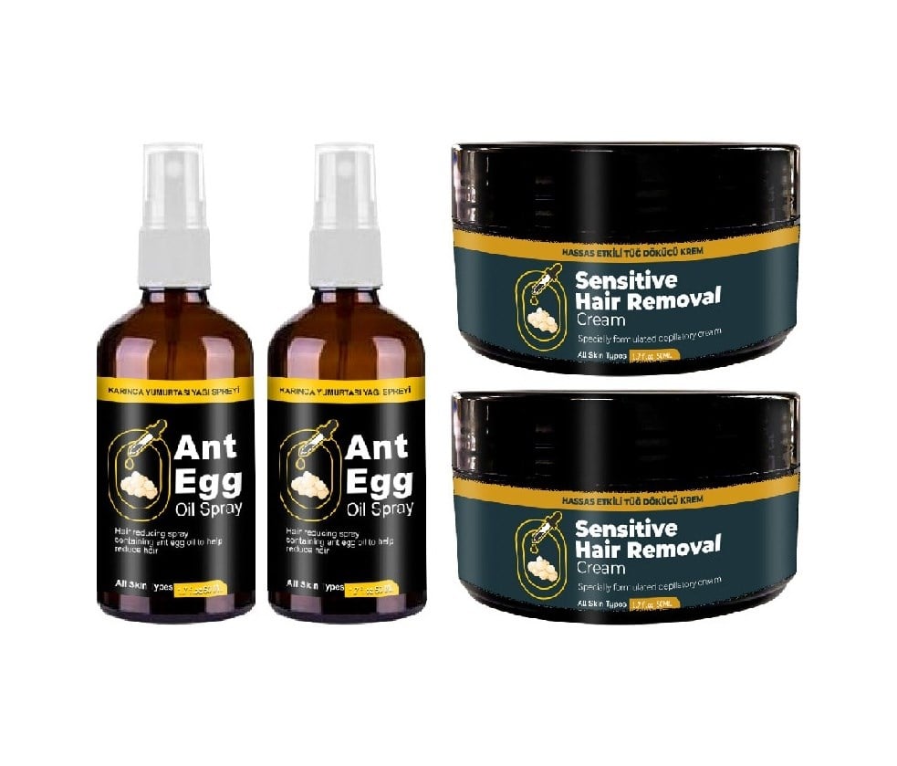 Ant Egg Oil & Cream 2 Şer Adet: Ağda50 Ml Karınca Yumurtası Yağı Ve 50 Ml Kremi Tüydökücü Krem Set