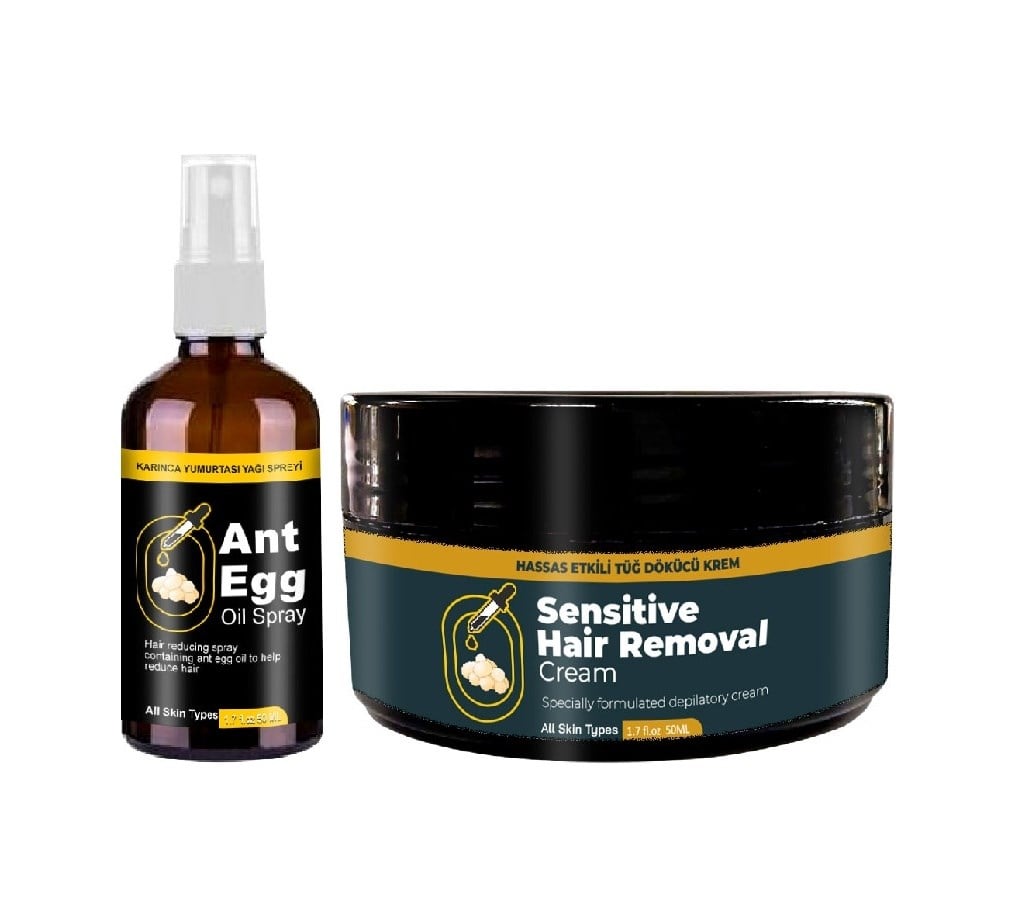 Ant Egg Oil & Cream: Ağda50 Ml Karınca Yumurtası Yağı Ve 50 Ml Kremi Tüydökücü Krem Set