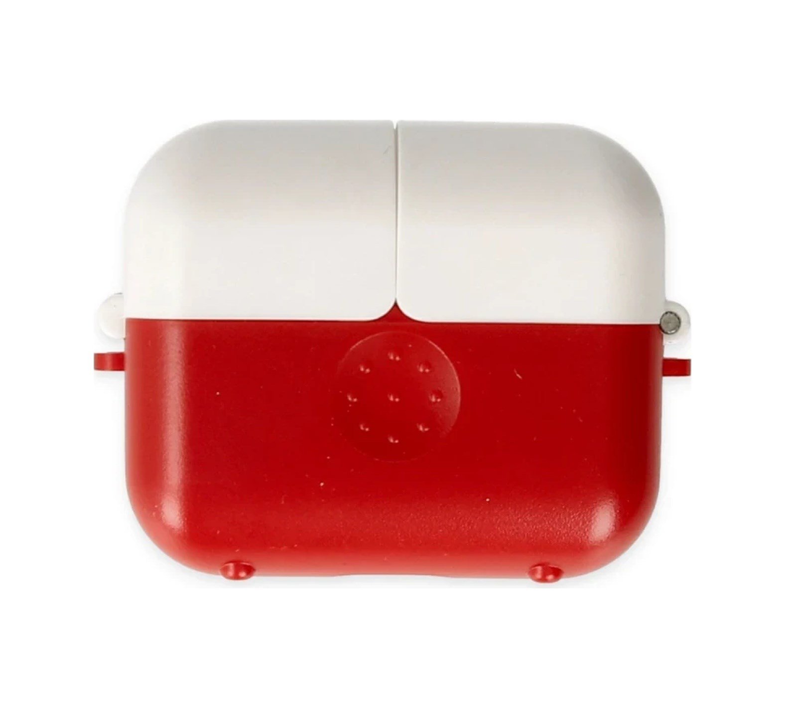 Apple Airpods 3 3.nesil Basmalı Kılıf - Kırmızı-beyaz Çok Renkli