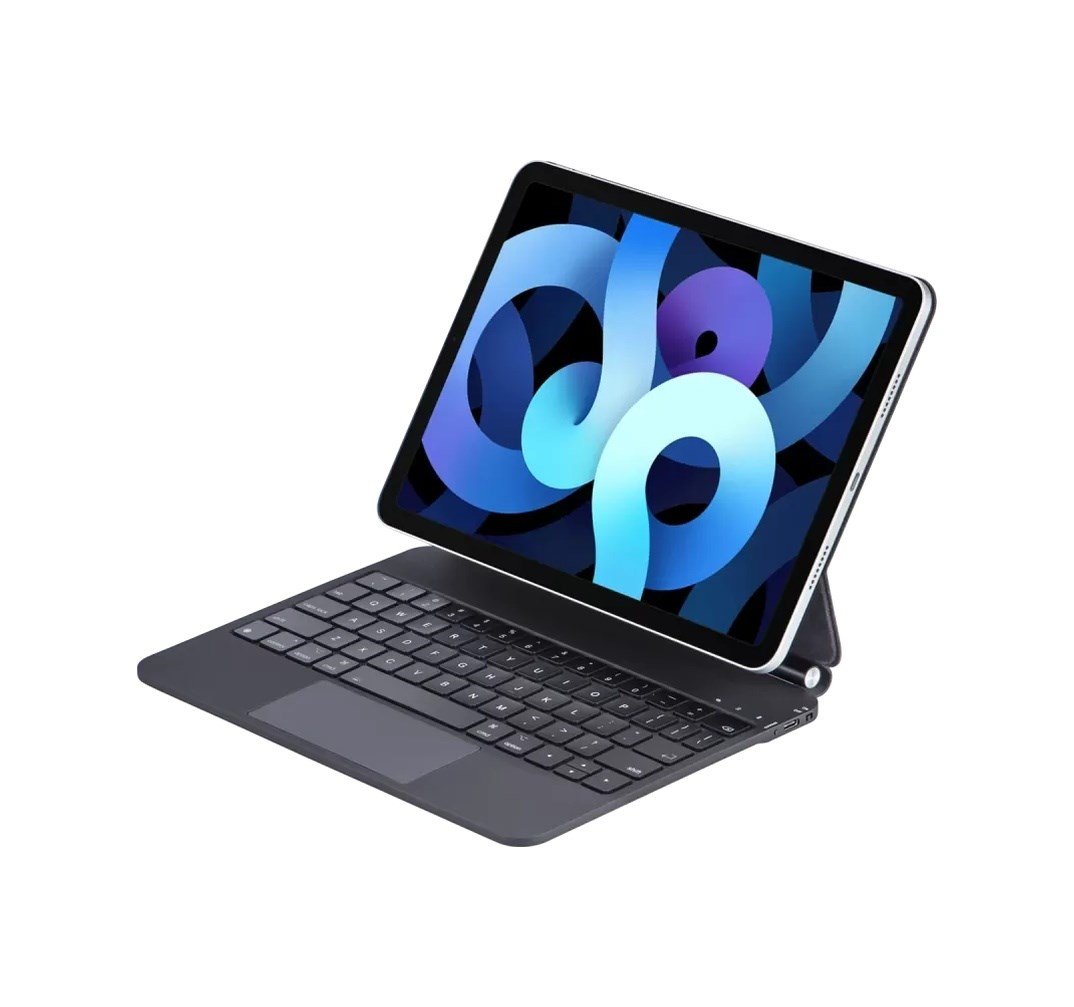Apple İpad Pro 11 2022 Kılıf X7 Magic Manyetik Klavyeli Tablet Kılıfı - Siyah Diğer Çok Renkli