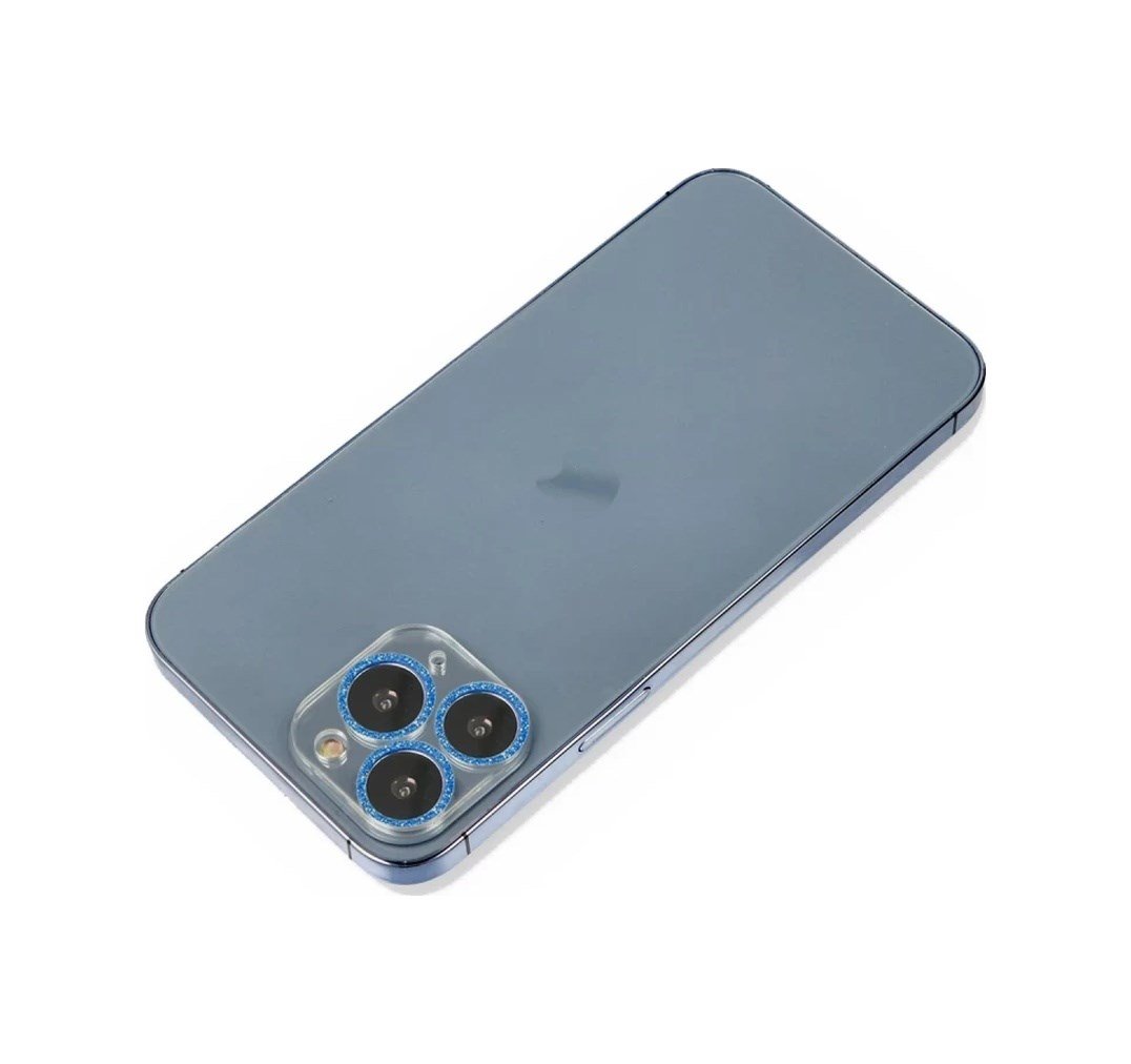 Apple İphone 11 Pro Max Uyumlu Shine Kamera Lens Koruma Cam - Mavi