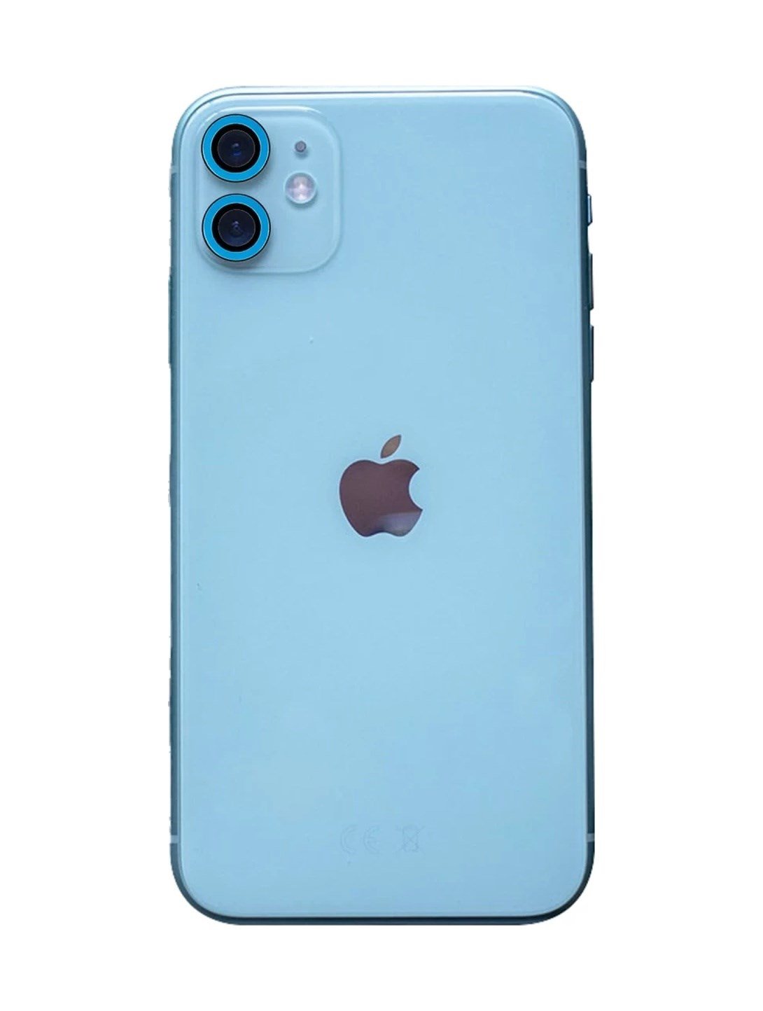 Apple İphone 11 Uyumlu Neon Fosforlu Kamera Lens - Mavi