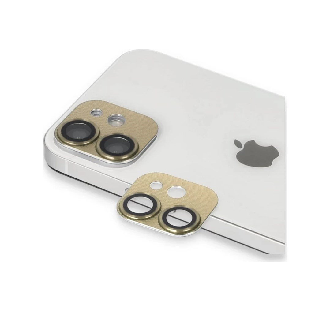 Apple İphone 11 Uyumlu Pers Alüminyum Kamera Lens - Gold