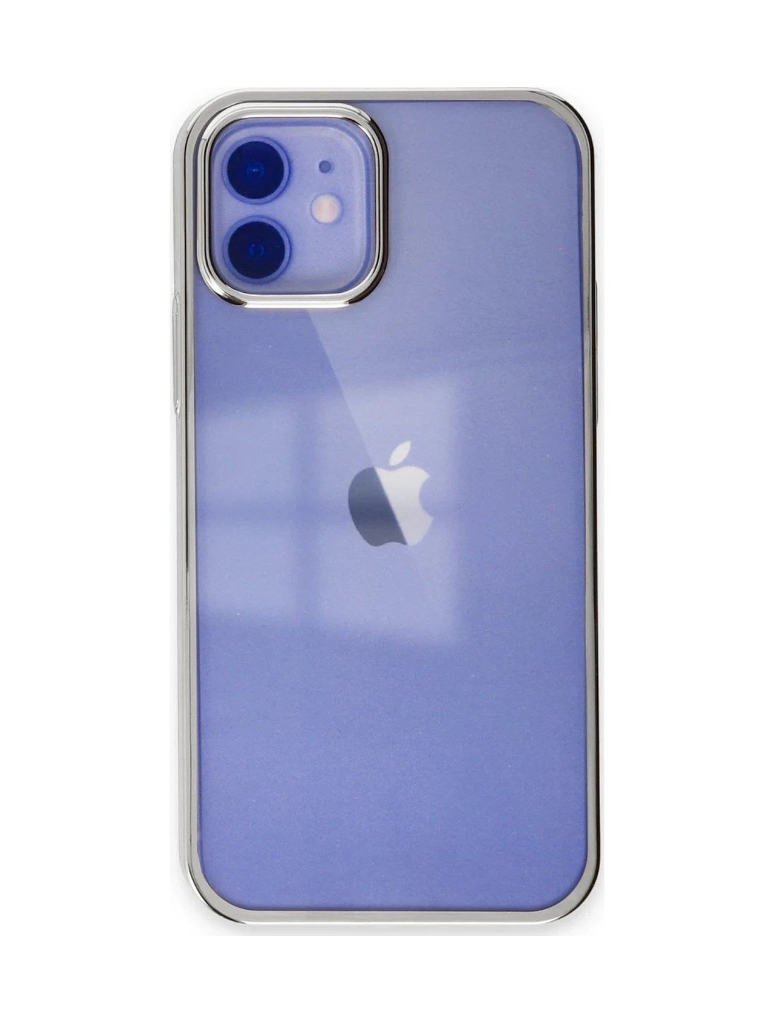 Apple İphone 12 Kılıf Element Silikon - Gümüş 0.2M-Çok Renkli