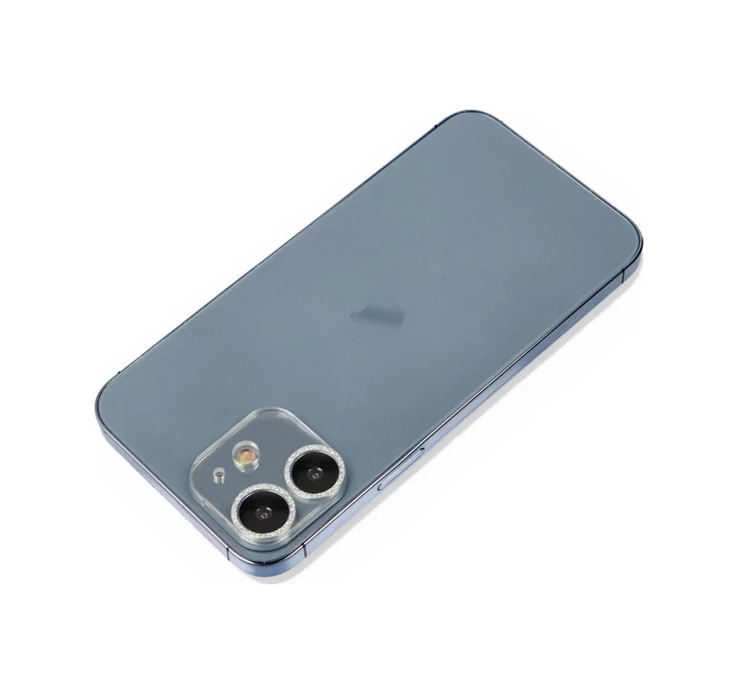 Apple İphone 12 Mini Uyumlu Shine Kamera Lens Koruma Cam - Gümüş