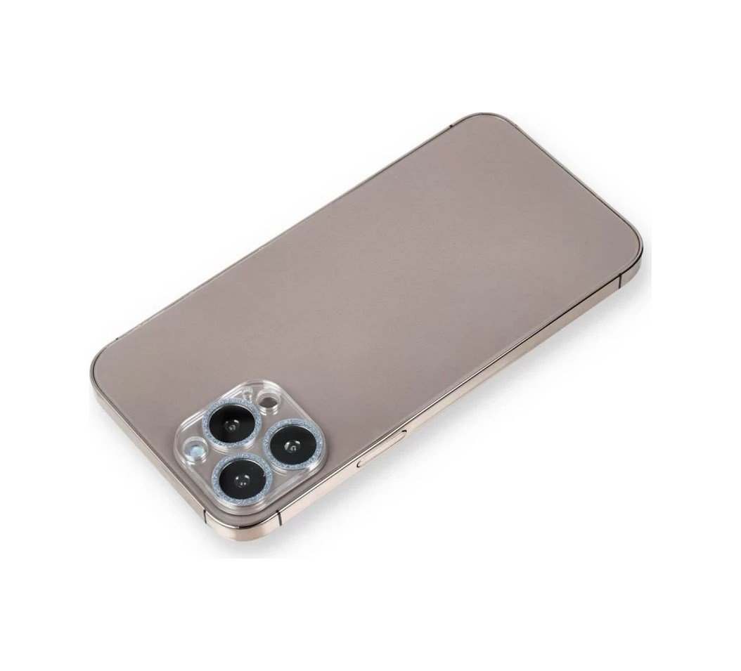 Apple İphone 12 Pro Max Uyumlu Shine Kamera Lens Koruma Cam - Sierra Blue