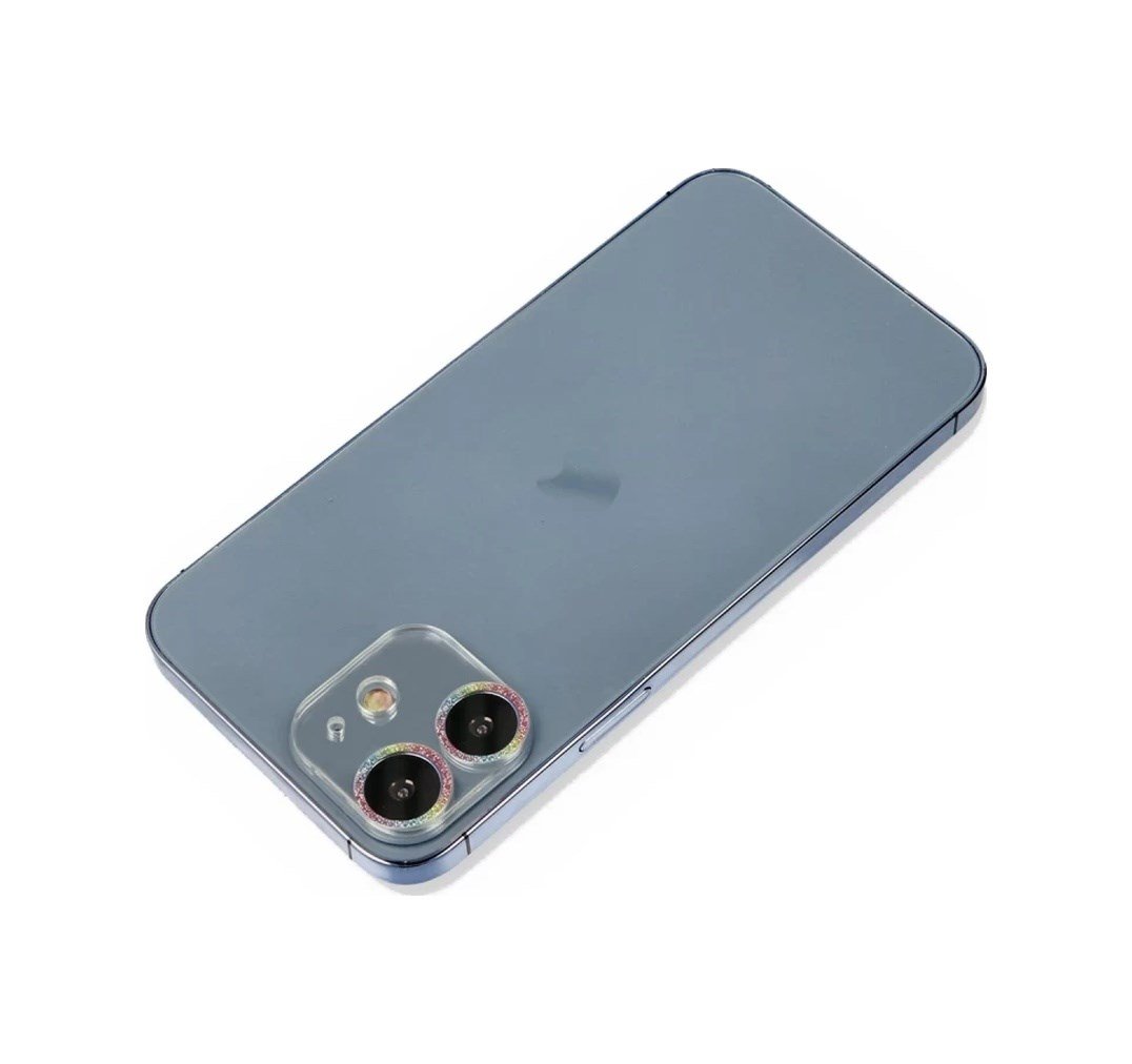 Apple İphone 12 Uyumlu Shine Kamera Lens Koruma Cam - Rainbow