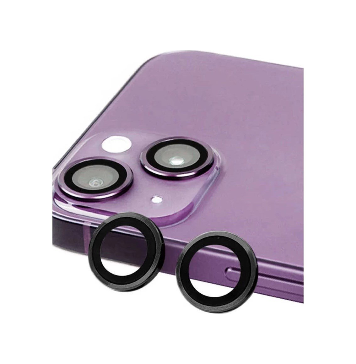 Apple İphone 13 Mini Uyumlu Raze Metal Kamera Lens - Siyah