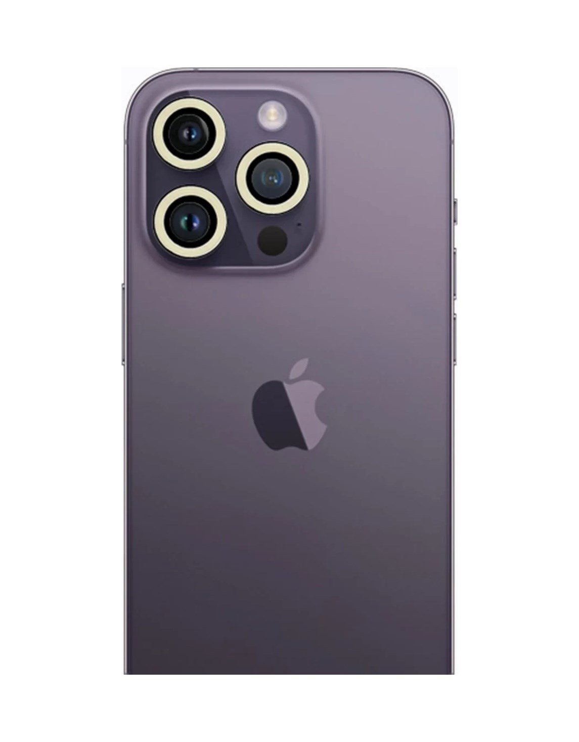 Apple İphone 13 Pro Max Uyumlu Neon Fosforlu Kamera Lens - Beyaz
