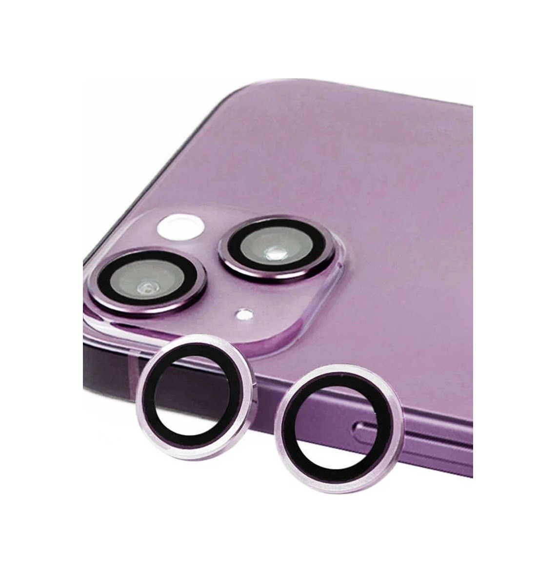 Apple İphone 14 Plus Uyumlu Raze Metal Kamera Lens - Mor