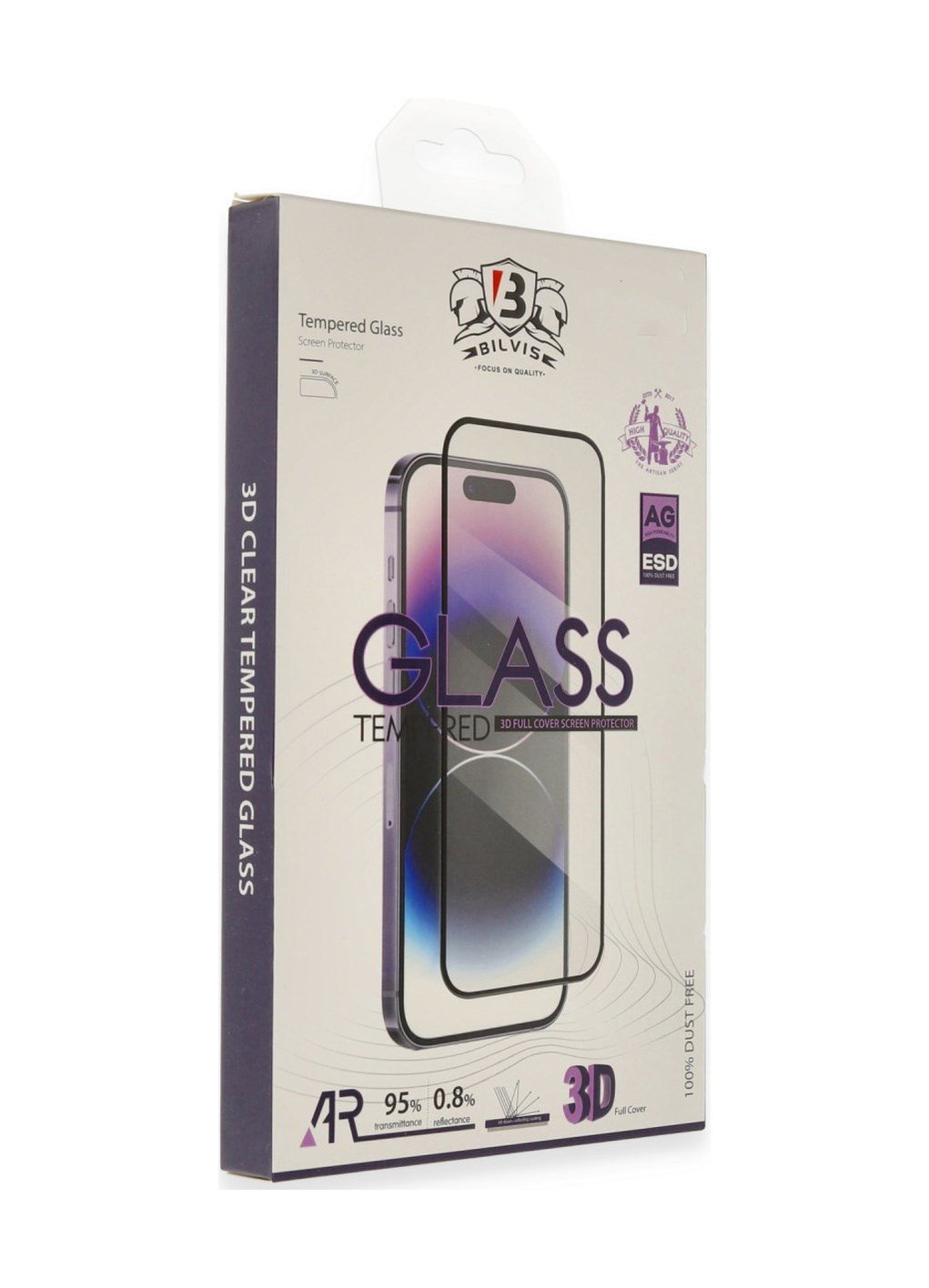 Apple İphone 14 Uyumlu Bilvis 3d Cam Ekran Koruyucu