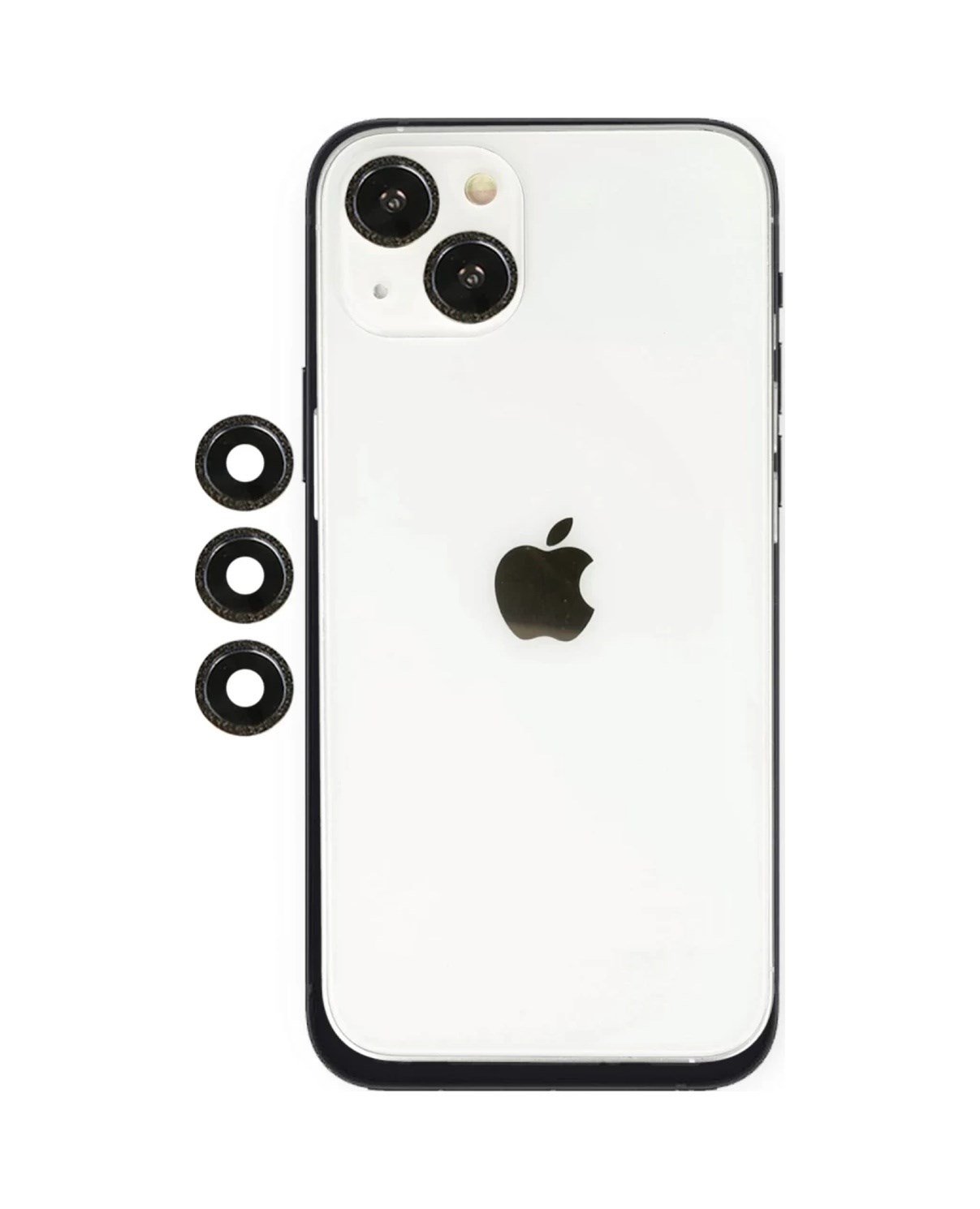 Apple İphone 14 Uyumlu Shine Kamera Lens - Siyah